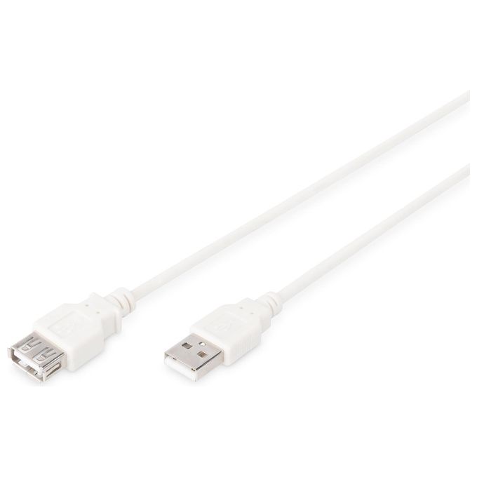 Digitus cavo prolunga usb mt. 1,80 - connettori ''a'' maschio-femmina certificato usb 2.0