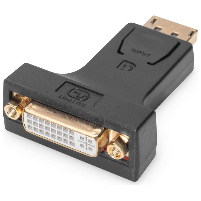 Digitus adattatore da porta display port, dp maschio a dvi-i (24-5) femmina