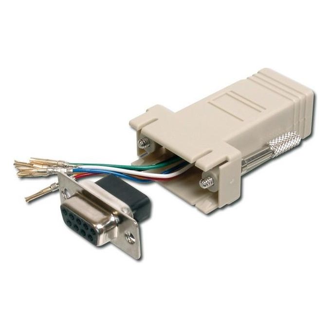 Digitus connettore modulare 9 poli maschio - 8 poli rj45 (at-23066)