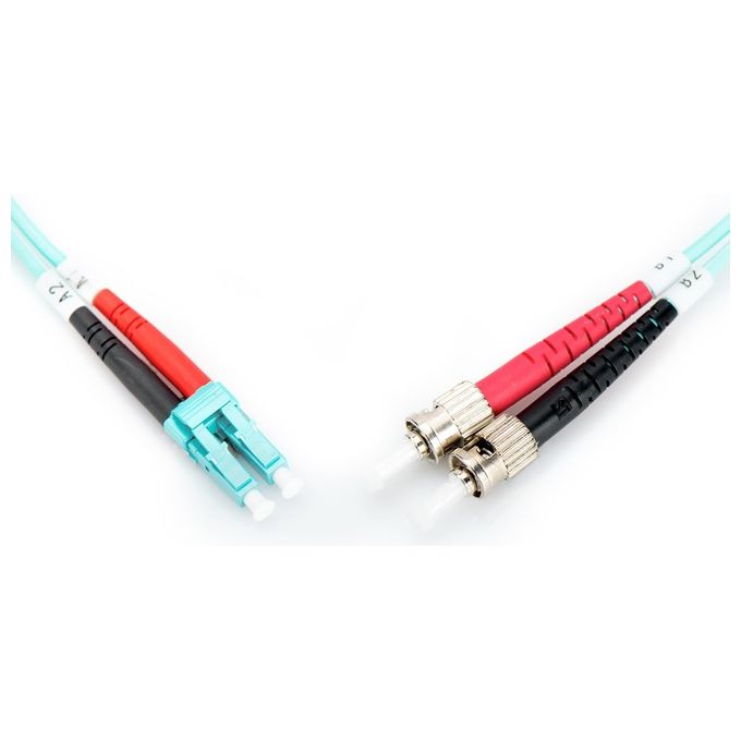 Digitus cavo fibra ottica lc a st multimode duplex 50-125 mt.5 om3
