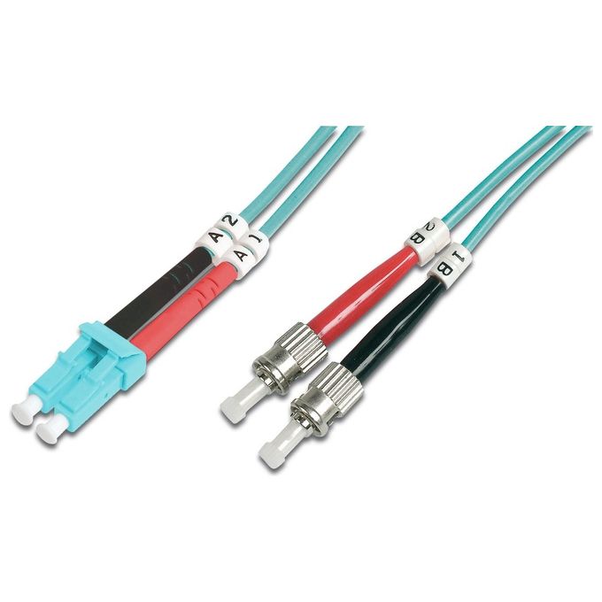 Digitus cavo fibra ottica lc a st multimode duplex 50-125 mt.5 om3