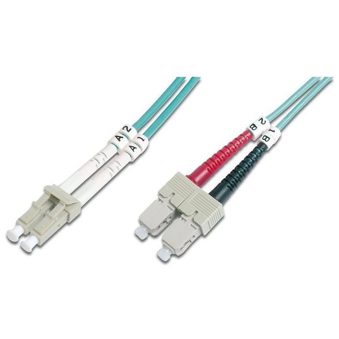Digitus Cavo Fibra Ottica Lc a Sc Multimode Duplex 50-125 Mt.1 Om3