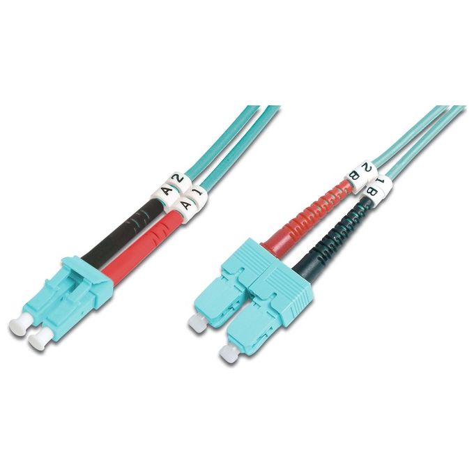 Digitus Cavo Fibra Ottica Lc a Sc Multimode Duplex 50-125 Mt.5 Om3