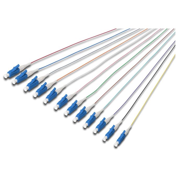 Digitus Set 12 Cavi Pigtail Fibra Ottica Colorati Connettori Lc Os1 09-125 Simplex