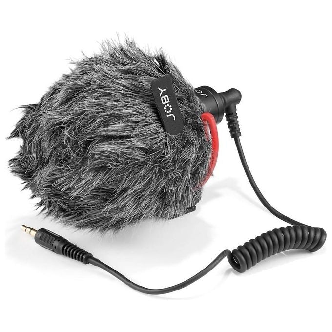 Joby JB01643-BWW Wavo Mobile Microfono per Fotocamera Cardioide 35 18000 Hz Jack 3.5 mm Supporto Antivibrazioni colore Nero Rosso