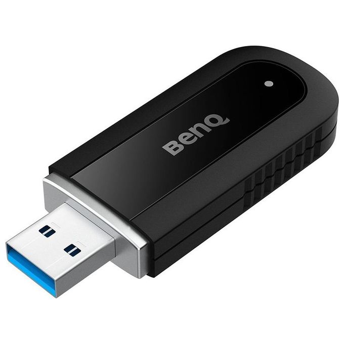 BenQ WD02AT Adattatore WLAN Bluetooth Dual-band 2.4 GHz 5 GHz 1201 Mbit-s Wi-Fi 6 802.11ax Bluetooth 5.2 USB colore Nero