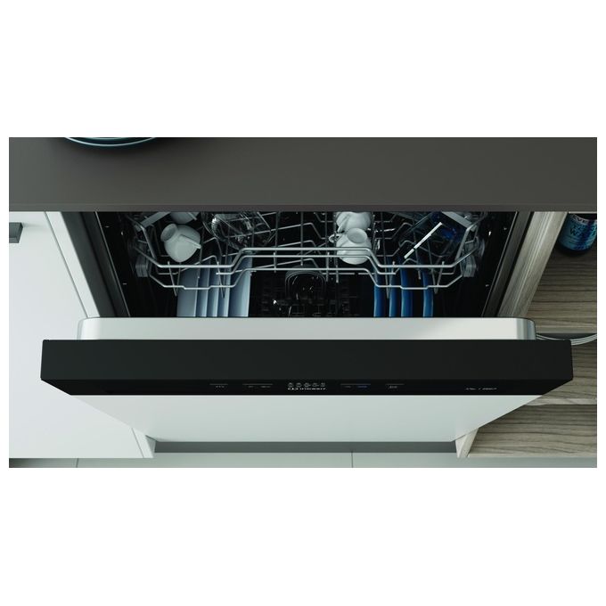 Indesit I3BL634B Lavastoviglie da Incasso a Scomparsa Parziale 14 coperti Classe D 44 dB Touch Display (82x60x55 cm) colore Nero
