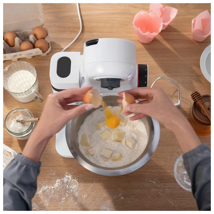 Bosch MUMS2EW00 Serie 2 Robot da Cucina Planetaria 700W Ciotola 3,8 L Acciaio Inox 4 Velocita' colore Bianco
