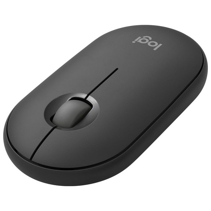 Logitech 910-007015 Pebble 2 M350s Mouse Wireless Bluetooth Ottico 4000 DPI Silenzioso Ambidestro colore Grafite