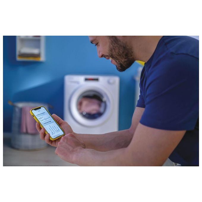 Candy COW4854TWM6-1-S Smart Pro Lavasciuga Carica Frontale 8-5 Kg 1400 rpm Classe D Wi-Fi Inverter BPM Aquastop (85x60x54 cm) colore Bianco