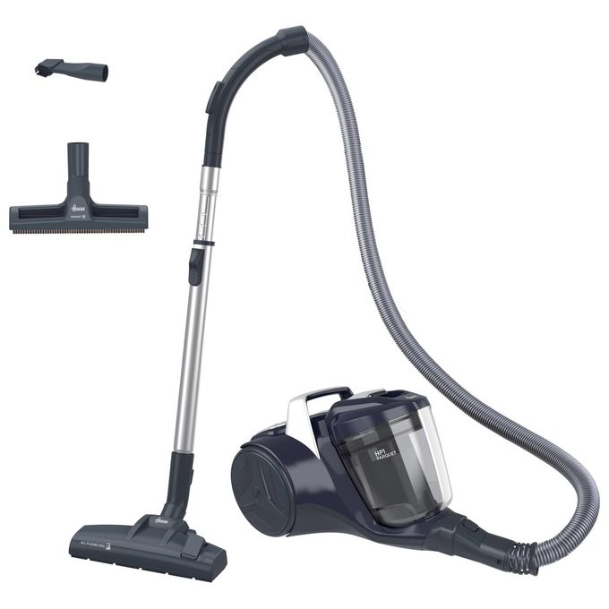 Hoover BR71_BR20011 Breeze Aspirapolvere a Traino con Filo senza Sacco Tecnologia Ciclonica Potenza 700 W Capacita' 2 Litri Glamour Blue