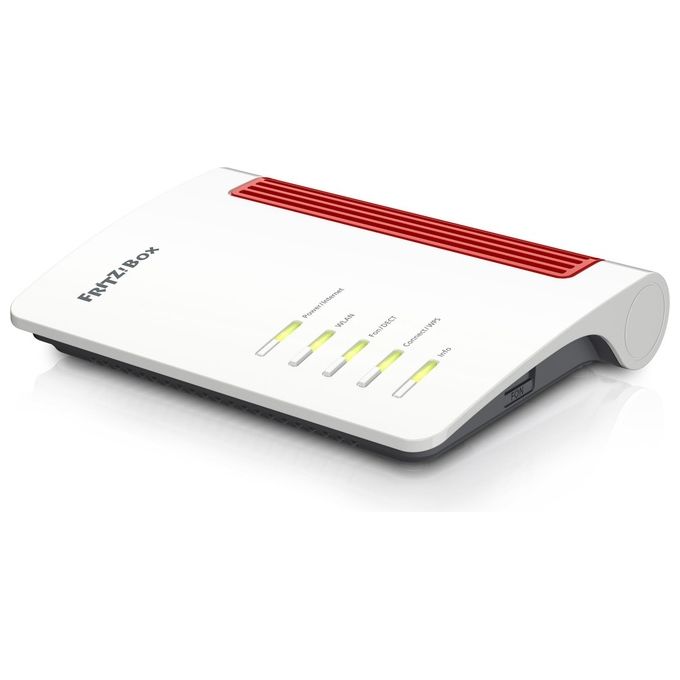 FRITZ! 20003067 Fritz!Box 4050 Router Wi-Fi 6 Dual Band 2.4 GHz 5 GHz fino a 3000 Mbit-s Mesh VPN VoIP DECT colore Bianco