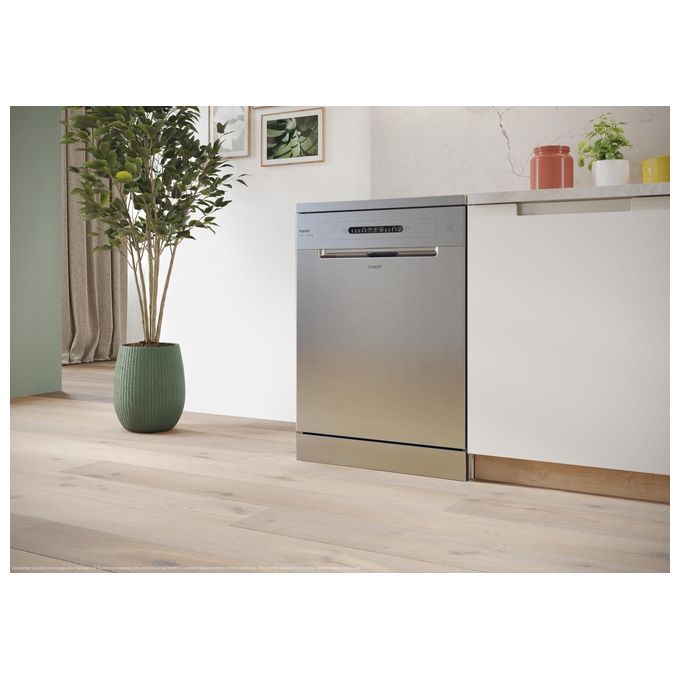 Candy CF 3E9E0X Rapido Lavastoviglie Libera Installazione 13 coperti Classe E 5 Programmi Motore Inverter 49 dB (85x60x60 cm) colore Acciaio Inox