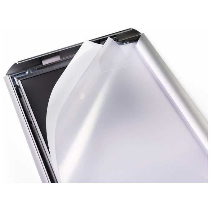 Durable Cornice a Scatto Alluminio A3 Argento