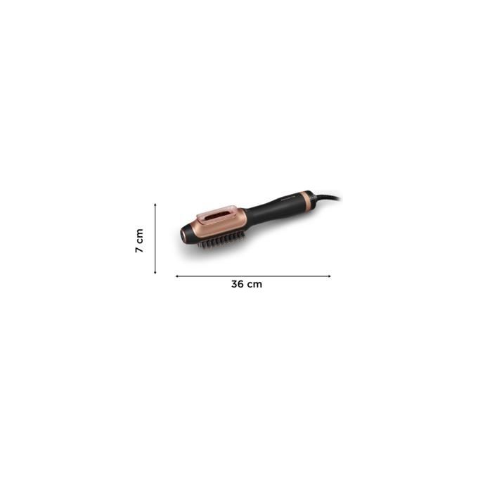 Rowenta CF9840F0 Reverso Spazzola ad Aria Calda 1200 W 2 Regolazioni Temperatura 2 Regolazioni Velocita' Funzione Ionica colore Nero e Rame