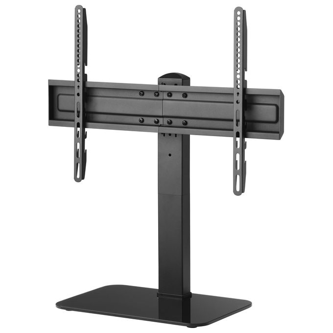 One For All 8716184076527 WM2670 Supporto TV da Tavolo Regolabile in Altezza 5 Posizioni Rotazione 70° VESA 100x100 a 600x400 Peso Massimo 40 Kg colore Nero
