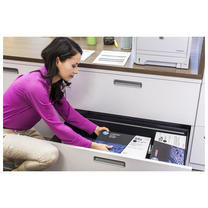 HP CE505X Cartuccia Toner Nero ad Alta Capacita' 6500 pagine Tecnologia Laser colore Nero