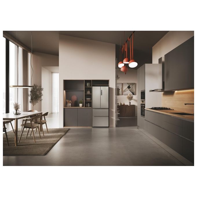 Haier HFR3718ENMM FD 70 Serie 3 Frigorifero 4 Porte 402 L 177 cm Classe E 37 dB No Frost Wi-Fi colore Inox