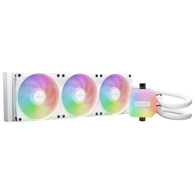 Be quiet! BW023 LIGHT LOOP Raffreddatore di Liquidi Tutto in Uno 360mm con Ventole da 12 cm PWM e Illuminazione ARGB Bianco