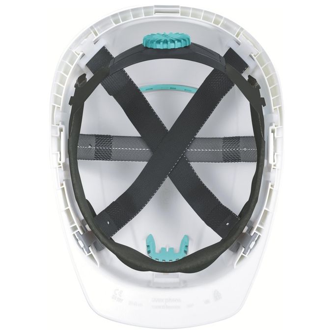 Uvex 9772042 uvex pheos B-WR Elmetto protettivo industriale Polietilene ad alta densita' HDPE Regolabile 52-61 cm con aerazione conforme EN 397 colore Bianco