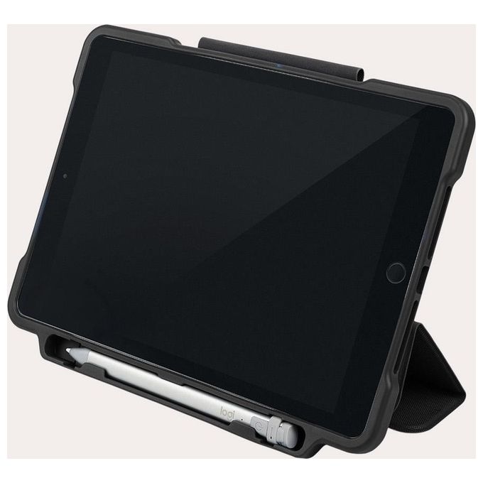 Tucano IPD10221AL-BK Alunno Ultra Custodia a libro per iPad 10.2'' con supporto alloggio Apple Pencil chiusura magnetica colore Nero