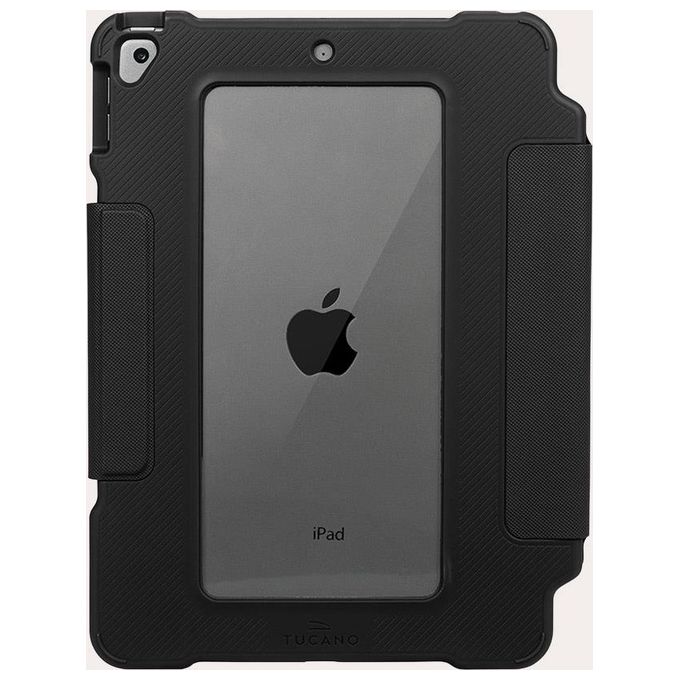 Tucano IPD10221AL-BK Alunno Ultra Custodia a libro per iPad 10.2'' con supporto alloggio Apple Pencil chiusura magnetica colore Nero