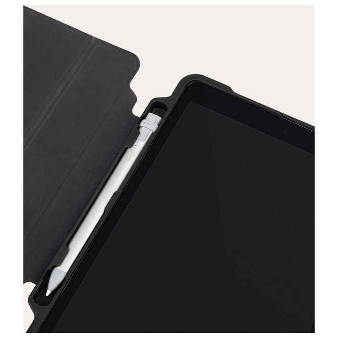 Tucano IPD10221AL-BK Alunno Ultra Custodia a libro per iPad 10.2'' con supporto alloggio Apple Pencil chiusura magnetica colore Nero