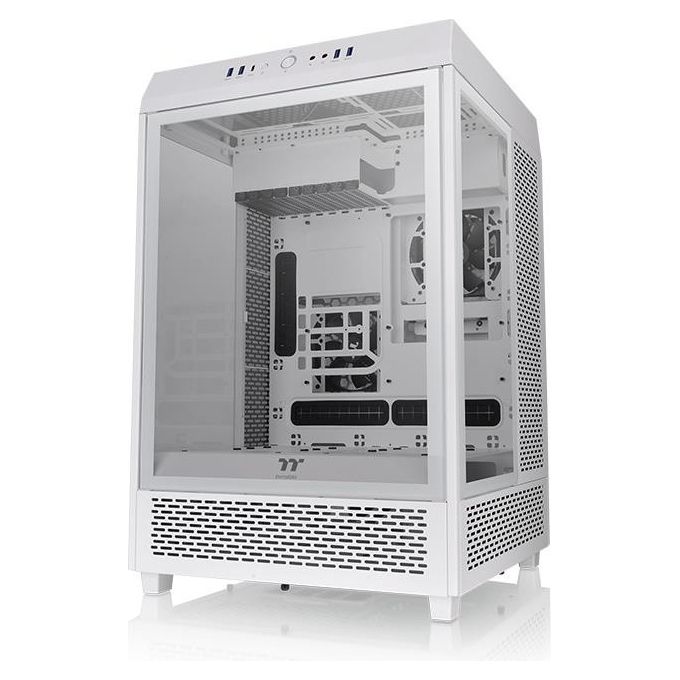 Thermaltake CA-1X1-00M6WN-00 The Tower 500 Case Mid Tower ATX E-ATX Vetro Temperato USB 3.2 Gen 2 Type-C colore Bianco