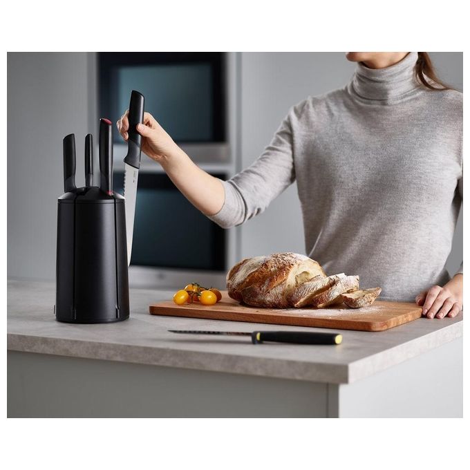 Joseph Joseph Elevate Ceppo Portacoltelli Set 6 Pezzi Nero