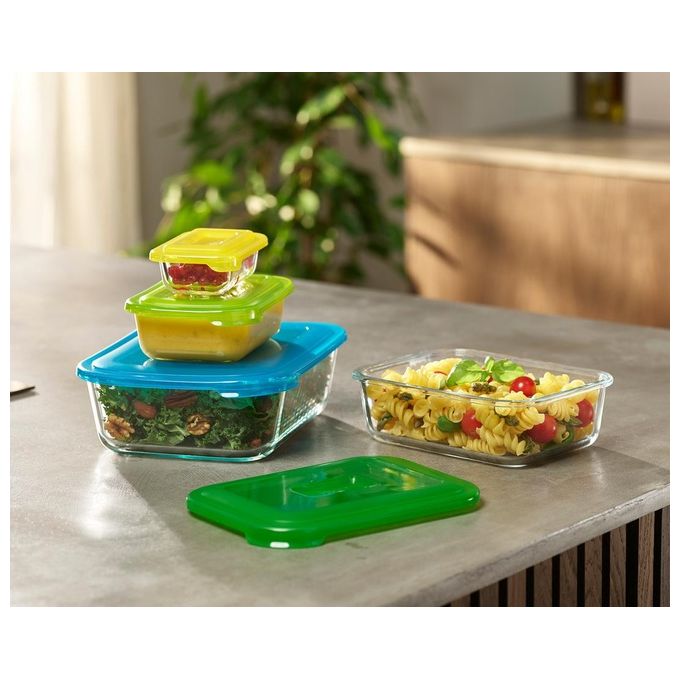 Joseph Joseph Nest Set Contenitori per Provviste 4 Pezzi in Vetro