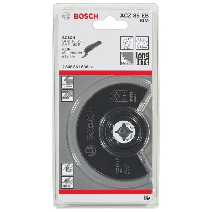 Bosch Lama Multifunzione Seghetto 85Mm
