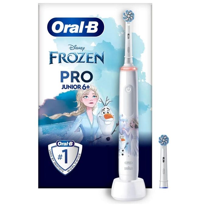 Oral-B 14876673 PRO Spazzolino elettrico Rotante 3 modalita' Timer 4x30 sec Sensore pressione colore Multicolore Bianco