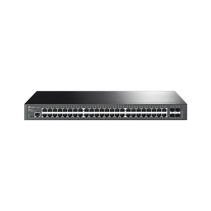 TP-Link SG3452X Omada Switch Gestito L2+ 48 Porte Gigabit Ethernet 10-100-1000 4 Slot SFP+ 10GE Montaggio Rack 1U colore Nero