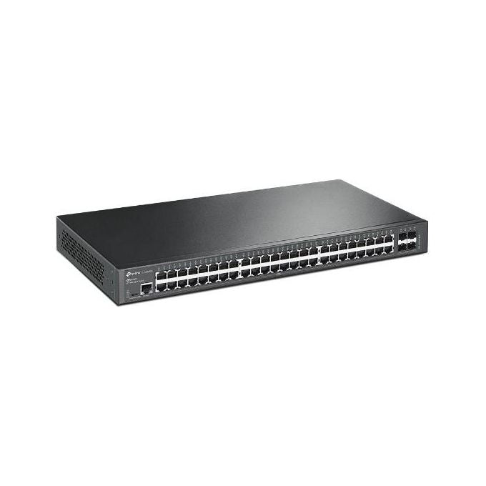 TP-Link SG3452X Omada Switch Gestito L2+ 48 Porte Gigabit Ethernet 10-100-1000 4 Slot SFP+ 10GE Montaggio Rack 1U colore Nero