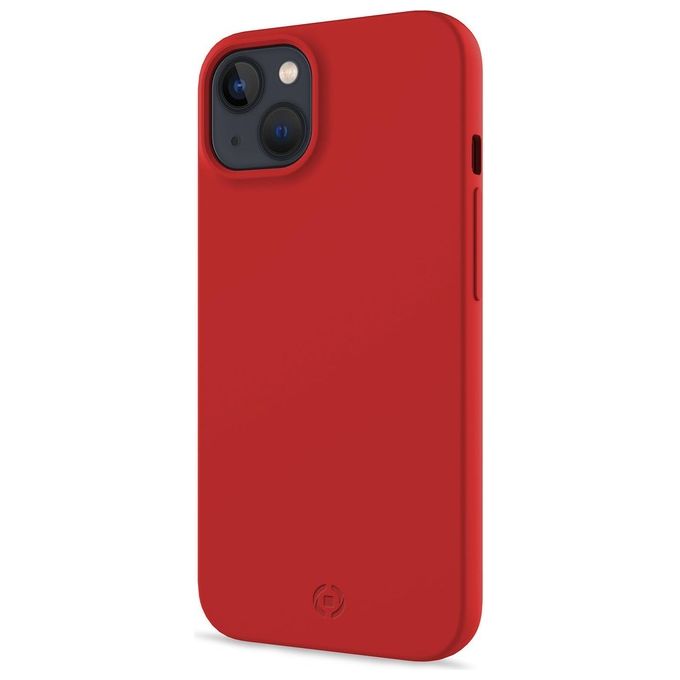 Celly PLANET1007RD Planet Eco Cover per iPhone 13 TPU Riciclato colore Rosso