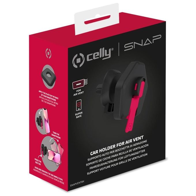 Celly Vent Holder Car Nero