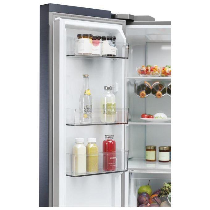 Haier HCR5919EHMP Cube 90 Serie 5 Frigorifero Americano Side by Side 525 L 190 cm Classe E 38 dB Total No Frost colore Inox