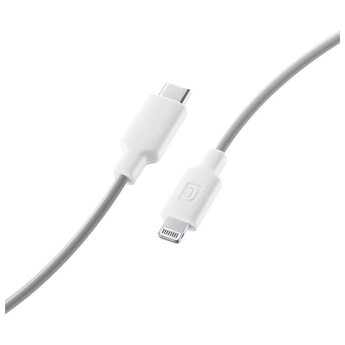 Cellular Line Cavo Lightning Style Color 1mt Grigio-Bianco