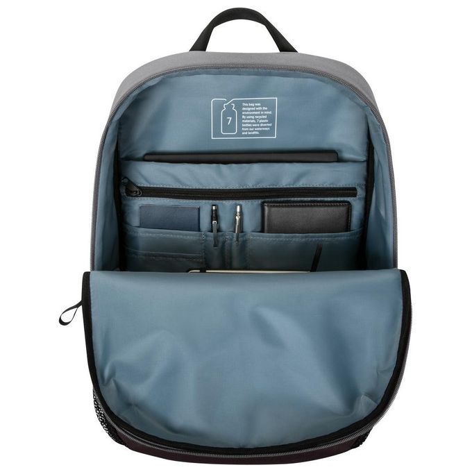 Targus TBB636GL Zaino per Laptop fino a 15.6'' con Materiale Riciclato RPET500 colore Nero Grigio