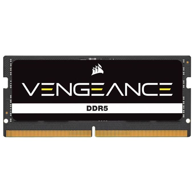 Corsair CMSX16GX5M1A4800C40 Vengeance Memoria RAM DDR5 16 GB 1 x 16 GB 4800 MHz 262-pin SO-DIMM CL40 1.1V colore Nero