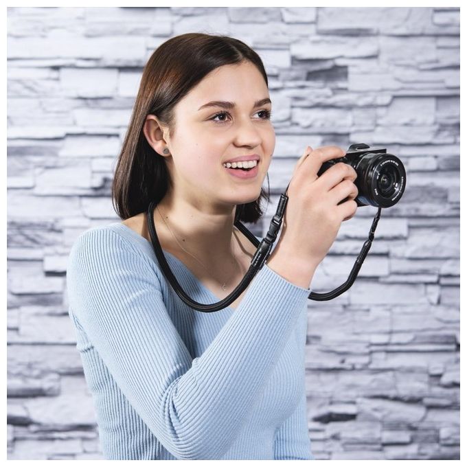 Hama Braid 120 Tracolla per Fotocamera Nylon Nero