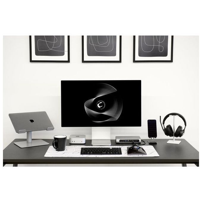 Kensington K50424WW Supporto Universale per Laptop Altezza Regolabile 151-200 mm Inclinazione 0-45° Materiale Acciaio Alluminio Silicone colore Argento