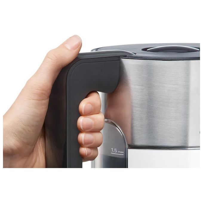 Bosch TWK8611P Styline Bollitore Elettrico 1,5 L 2400 W KeepWarm Temperature Control colore Bianco Antracite