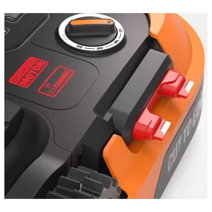 Worx WR165E Landroid M500 Robot Rasaerba 500 m² 18 cm taglio Wi-Fi Bluetooth 60 dB colore Nero Arancione