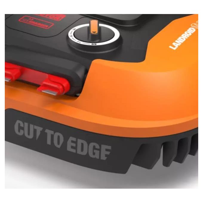 Worx WR165E Landroid M500 Robot Rasaerba 500 m² 18 cm taglio Wi-Fi Bluetooth 60 dB colore Nero Arancione