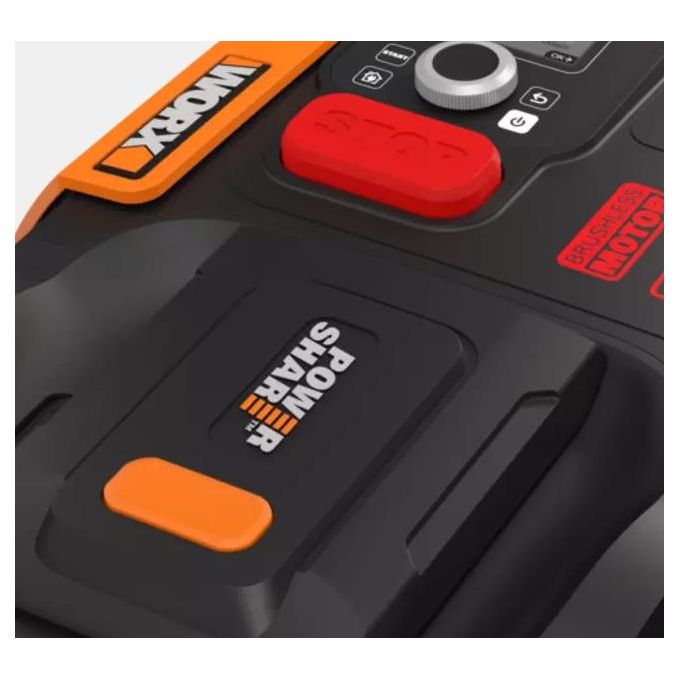 Worx WR165E Landroid M500 Robot Rasaerba 500 m² 18 cm taglio Wi-Fi Bluetooth 60 dB colore Nero Arancione