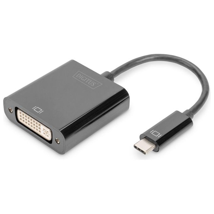 Digitus DA-70829 Adattatore Video USB Type-C DVI Full HD 1920x1080 Pixel Plug and Play colore Nero