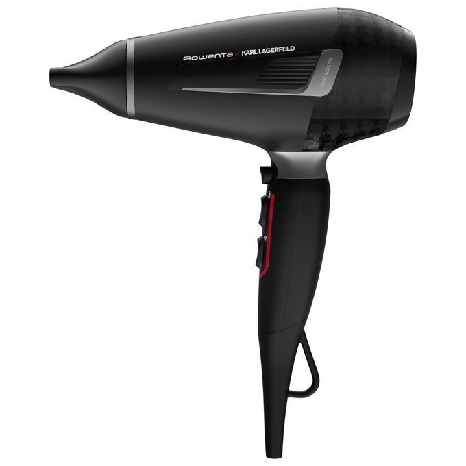 Rowenta CV887L K-Pro Stylist Asciugacapelli 2200W Motore AC Ionico 2 Velocita' 3 Temperature con Diffusore e Concentratore colore Nero