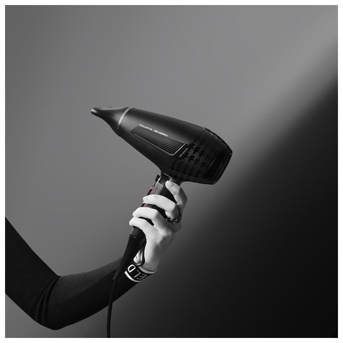 Rowenta CV887L K-Pro Stylist Asciugacapelli 2200W Motore AC Ionico 2 Velocita' 3 Temperature con Diffusore e Concentratore colore Nero