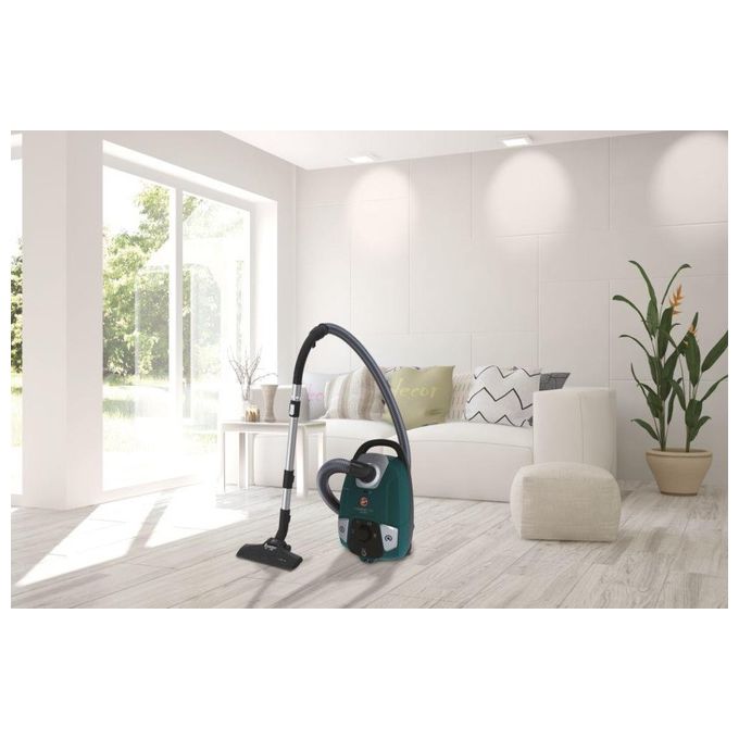 Hoover HE330ALG 011 H-ENERGY 300 Aspirapolvere a Traino Con Sacco 3.5 L 850W Filtro EPA Raggio 9.5m colore Verde
